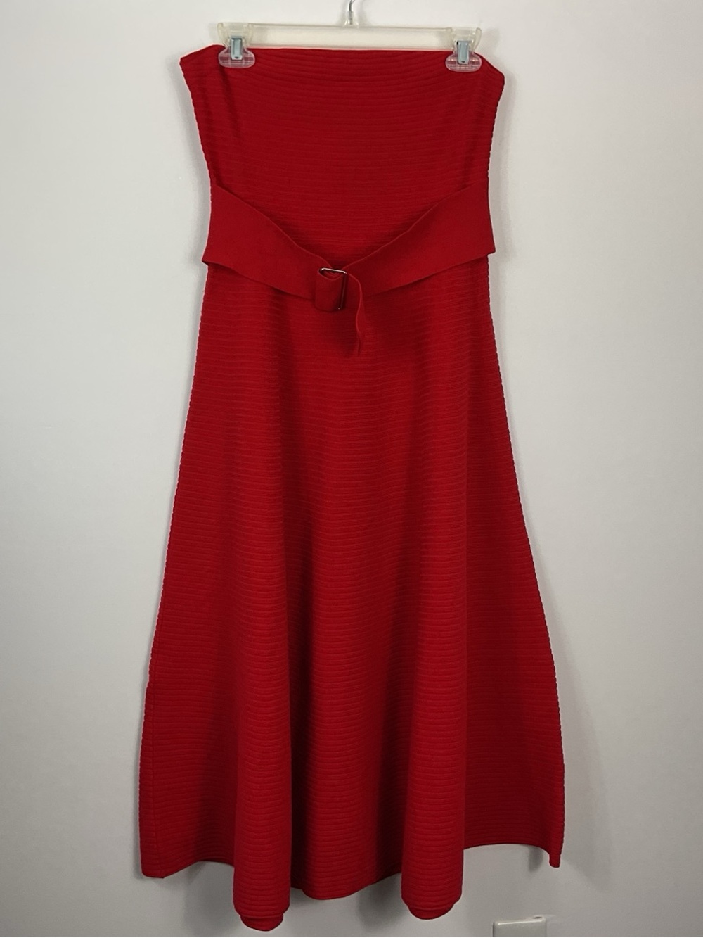 By Anthropologie Strapless Midi Sweater Dress Womens Size Small